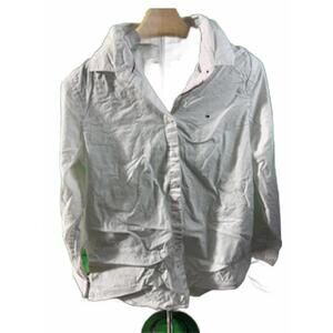 Tommy Hilfiger Men's Relaxed Fit White Casual Shirt Small